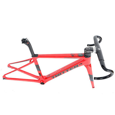 Customized Logo Carbon Road Frame , 56cm Bike Frame Multiple Color Choices