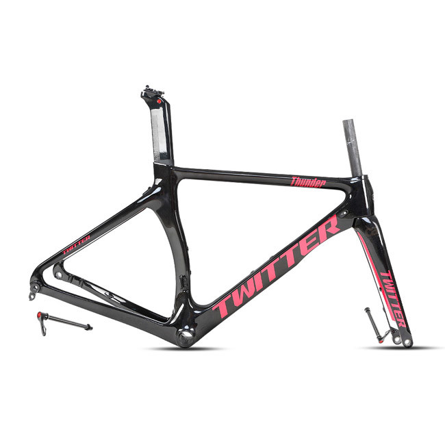 Height 52cm Carbon Road Bike Frame Twitter Thunder Frameset 700x25c Wheel Size