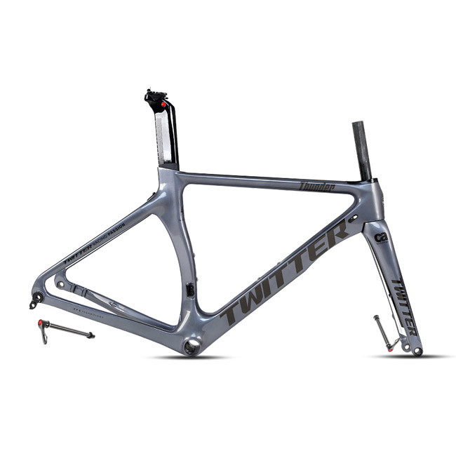 Height 52cm Carbon Road Bike Frame Twitter Thunder Frameset 700x25c Wheel Size