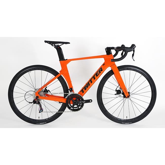 TWITTER factory carbon fiber road bike R10 22 speed disc brake 700c 25c