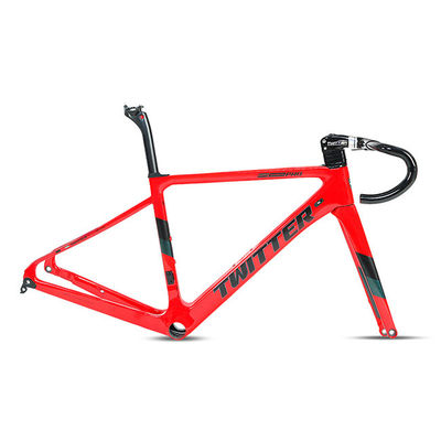 Customized Logo Carbon Road Frame , 56cm Bike Frame Multiple Color Choices