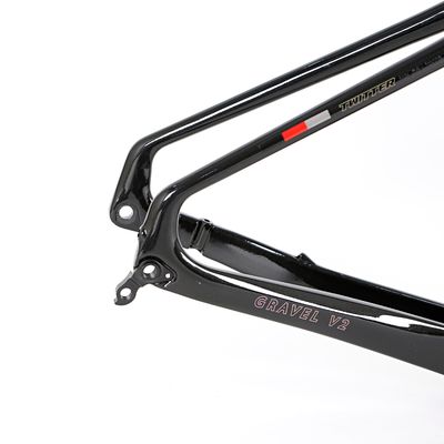 Various Colors T800 Carbon Road Bike Frame , Carbon Track Frameset Thru Axle 142mm