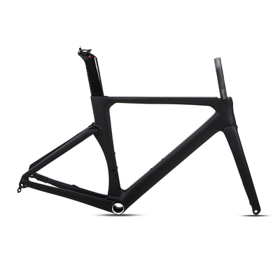 Aero 50CM Carbon Fiber Bicycle Frame EPS Gloss With Fork
