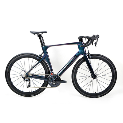 R10 22 Speed Carbon Road Bike 50MM Carbon Wheels Rim Brake Holographic Color